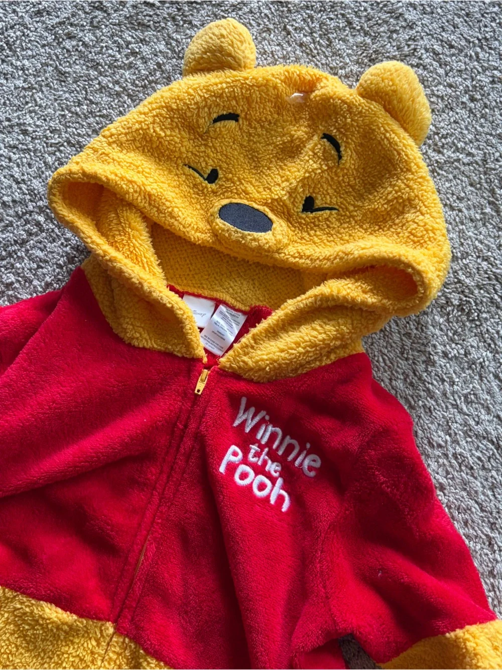 Disney Adult S/M Winnie the Pooh Plush One-Piece